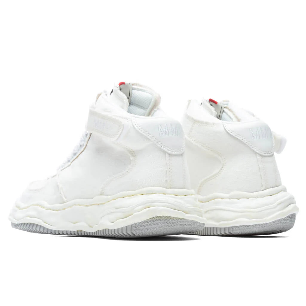 Wayne High OG Sole Washed Canvas Sneaker White