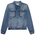 Denim Caban Jacket Washed Blue