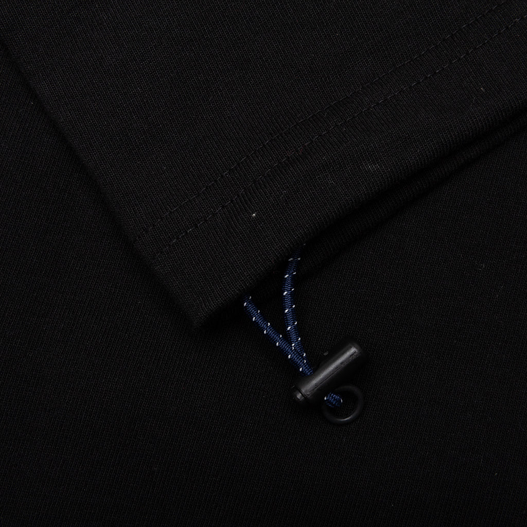 Adjustable Waist Pocket T Shirt Black