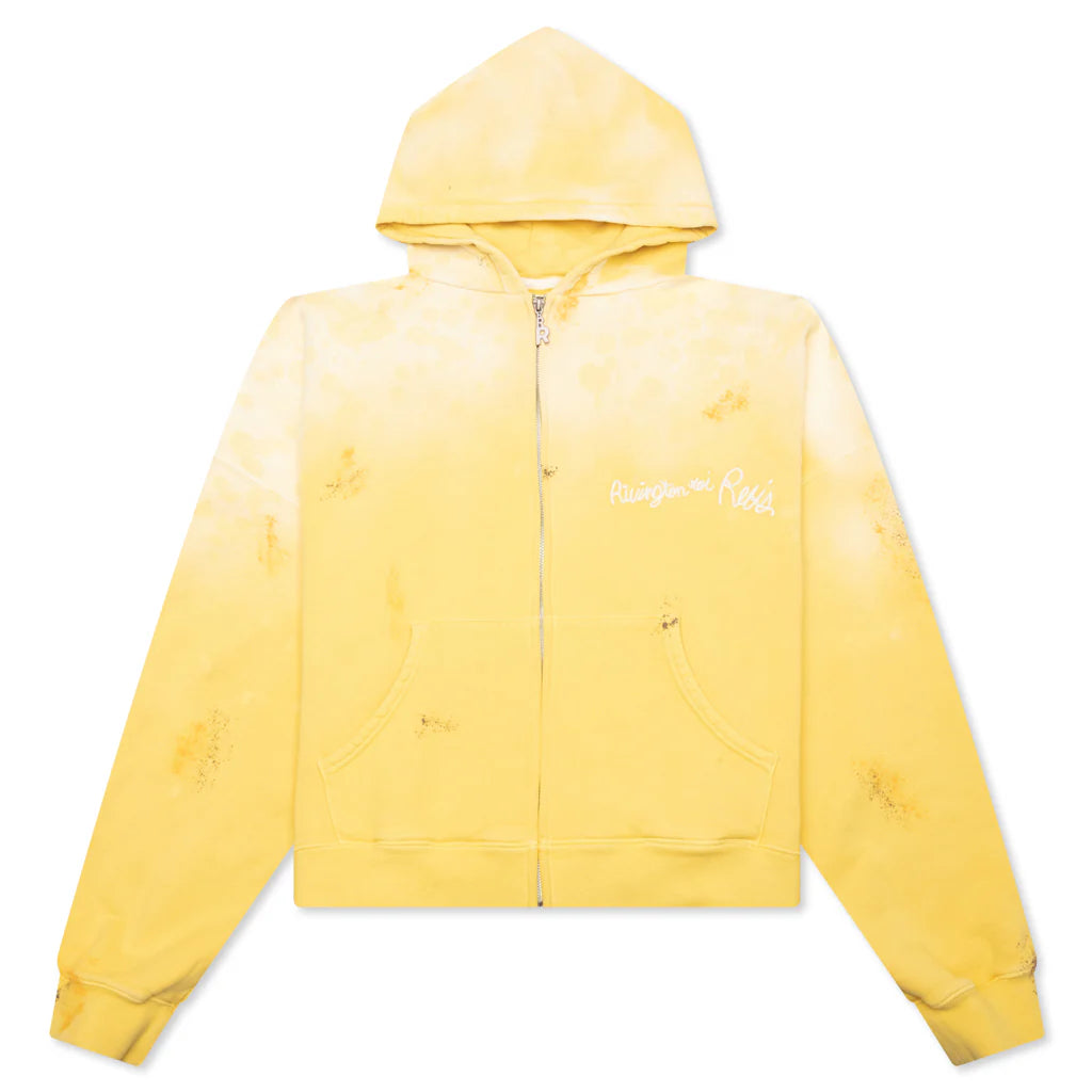 Gym Bag Zip Hoodie Washed Yellow