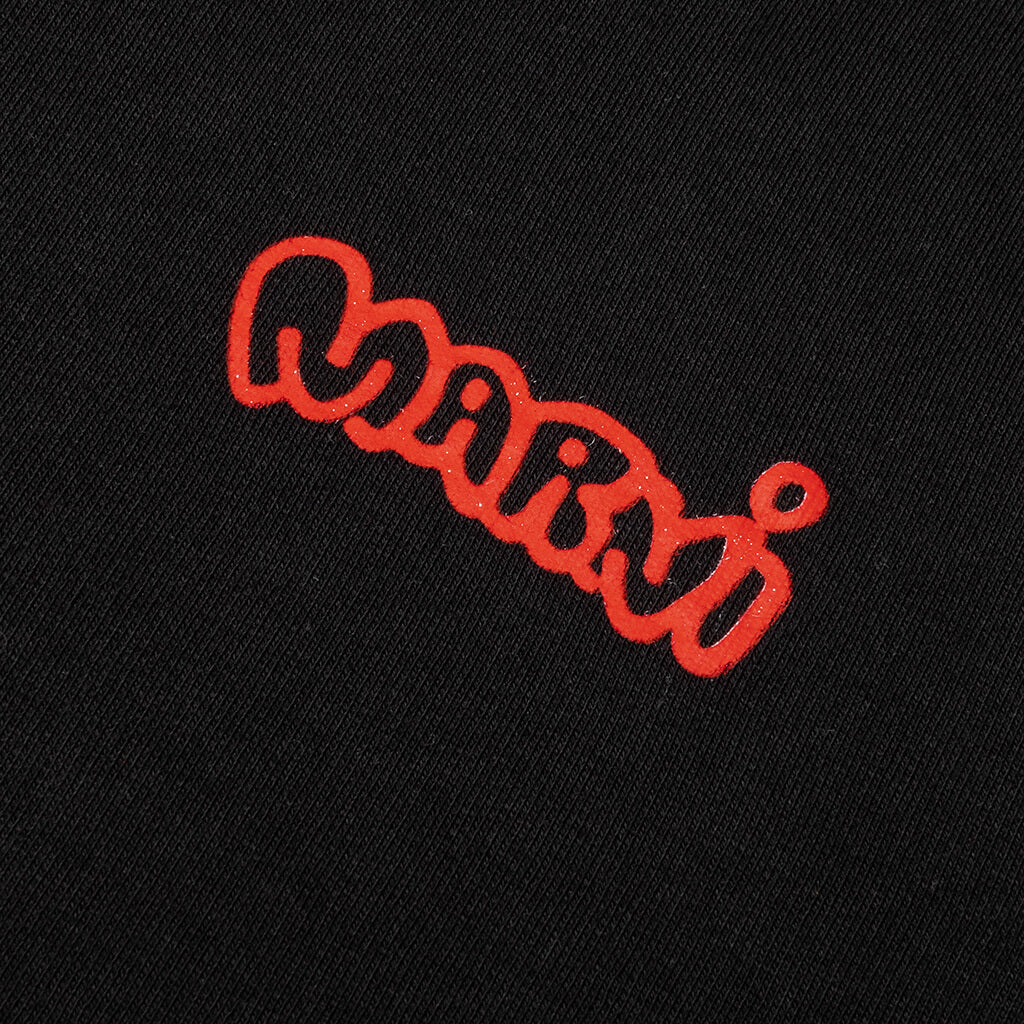 Piggy And Logo Print On Sweatshirt Black