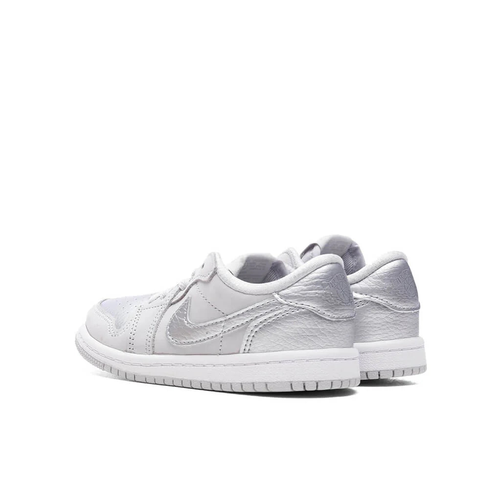 Air Jordan 1 Low OG Metallic Silver TD Neutral Grey Metallic Silver White