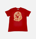 Helmet Lights Tee Mens Red
