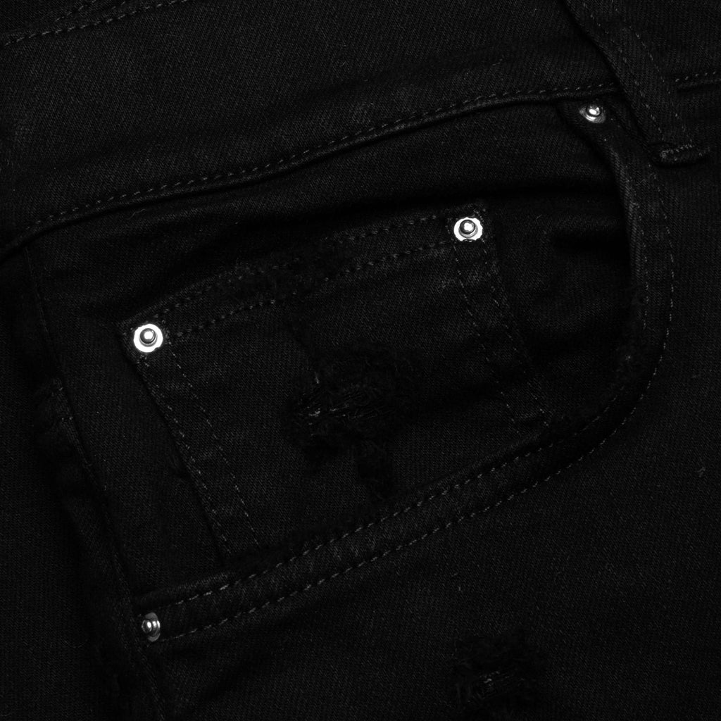Stack Kick Flare Jean Black