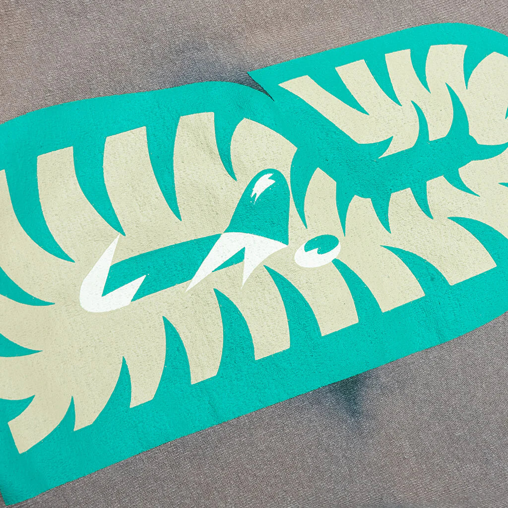Hand Dye Shark Full Zip Hoodie Green