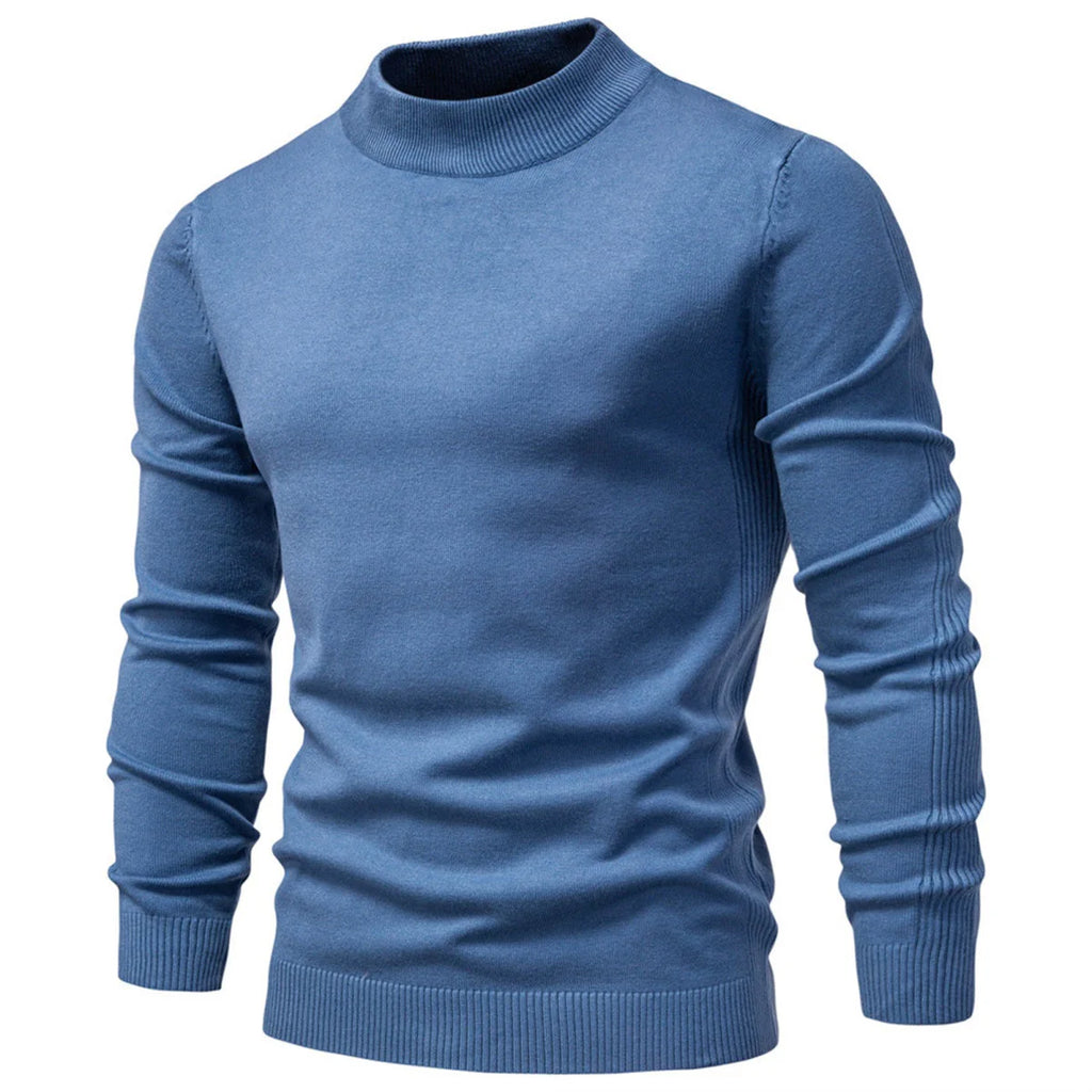 Mens Mockneck Pullover Sweater