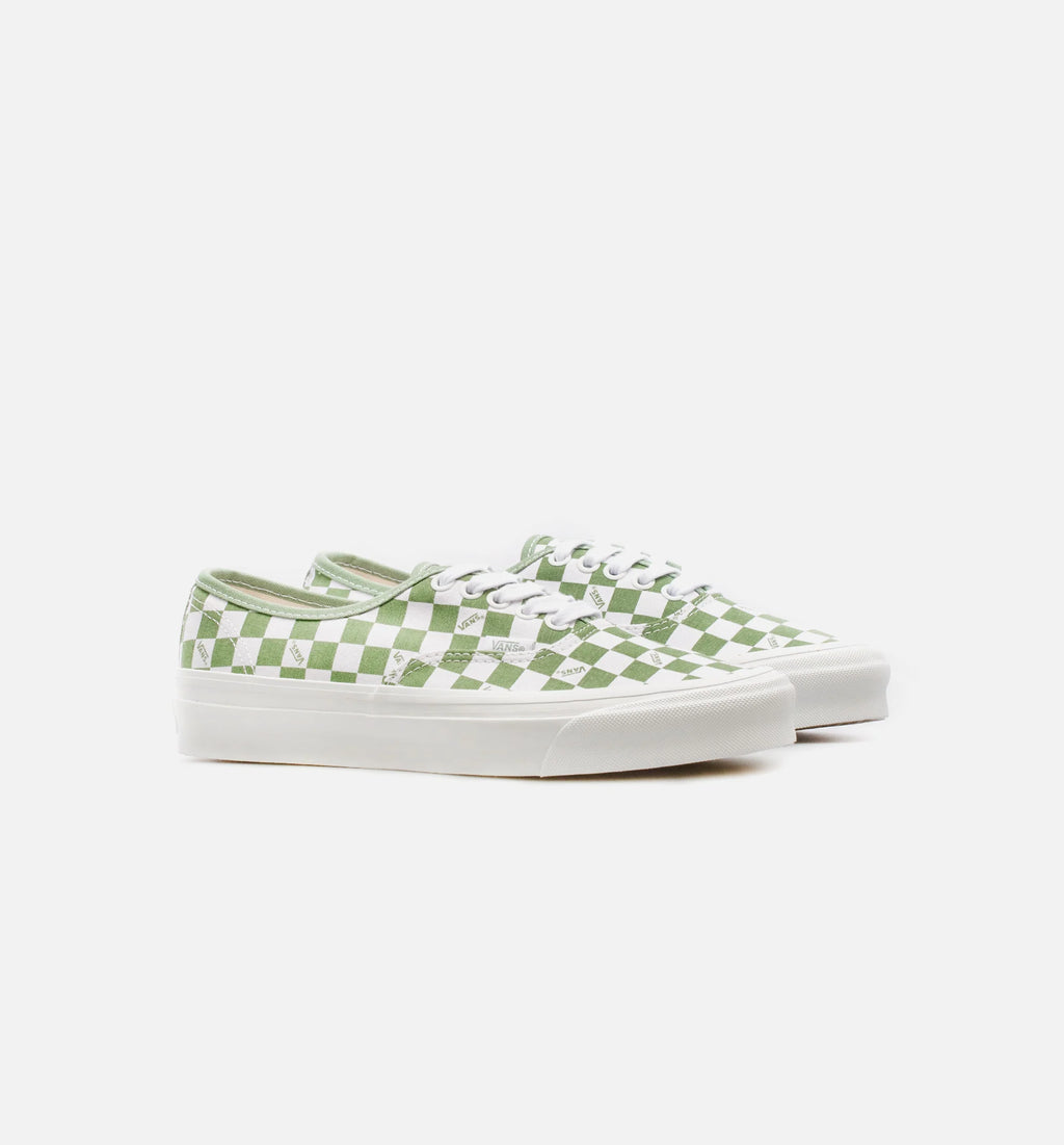 Authentic LX Checkerboard Mens Skate Shoe Green White