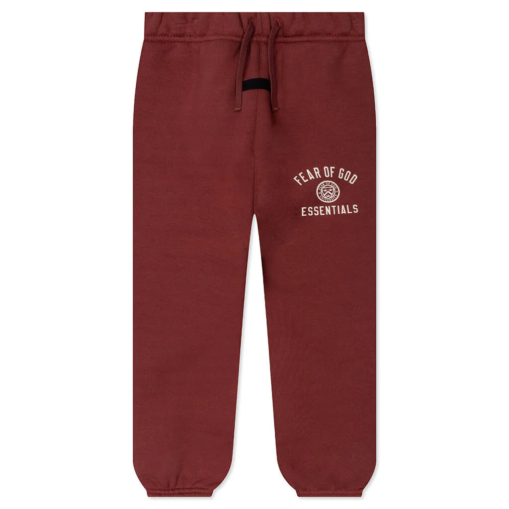 Kids Fleece Essential Sweatpant Crimson