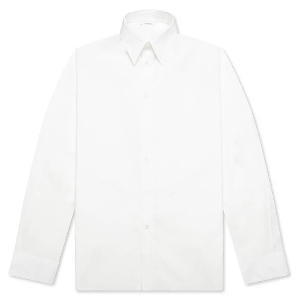 Couture Seam Cocoon Shirt White