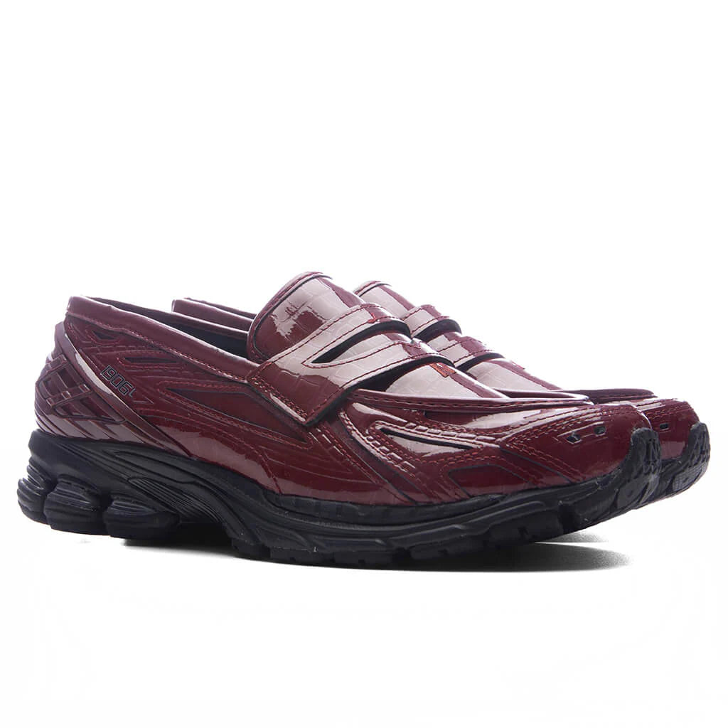 1906L Red Croc Monarch Burgundy