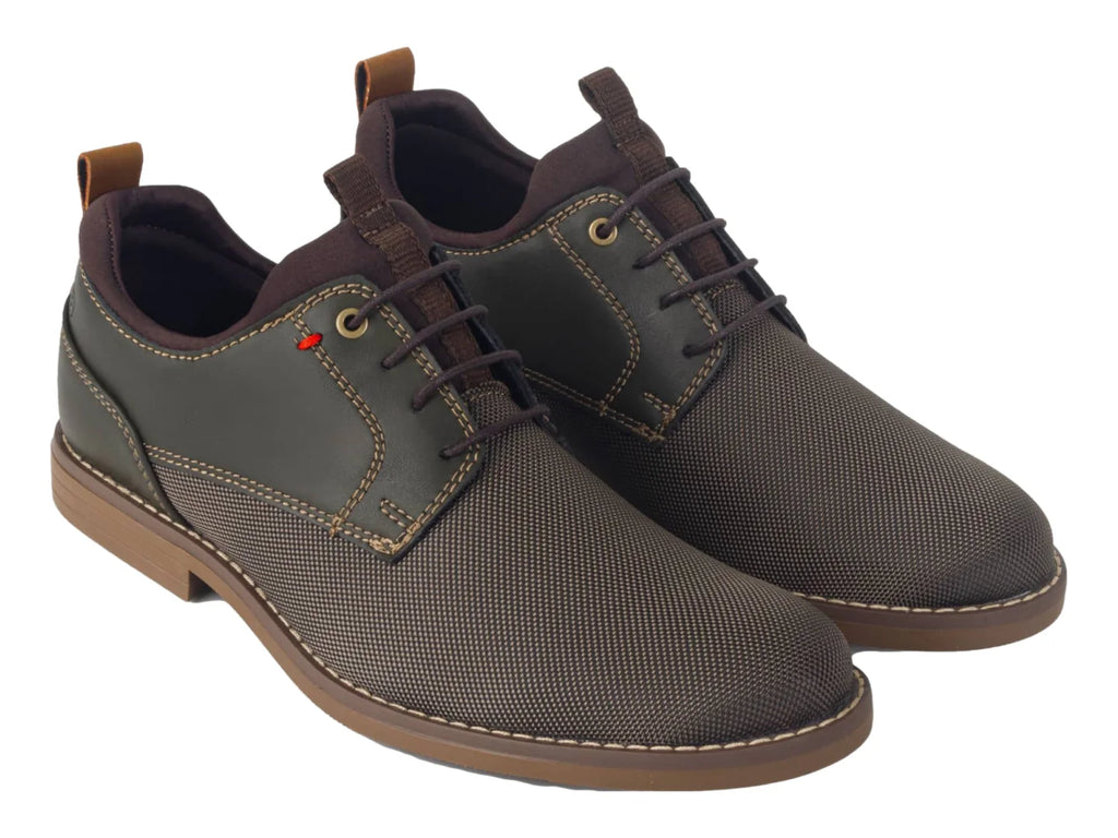 Zapatos Brantano Randy Color Musgo para Hombre