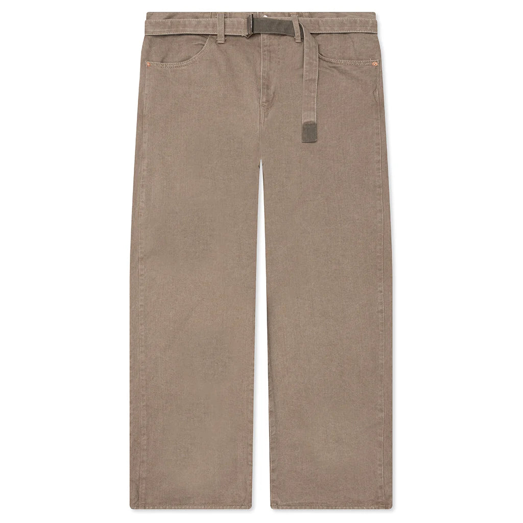 Belted Jeans Beige