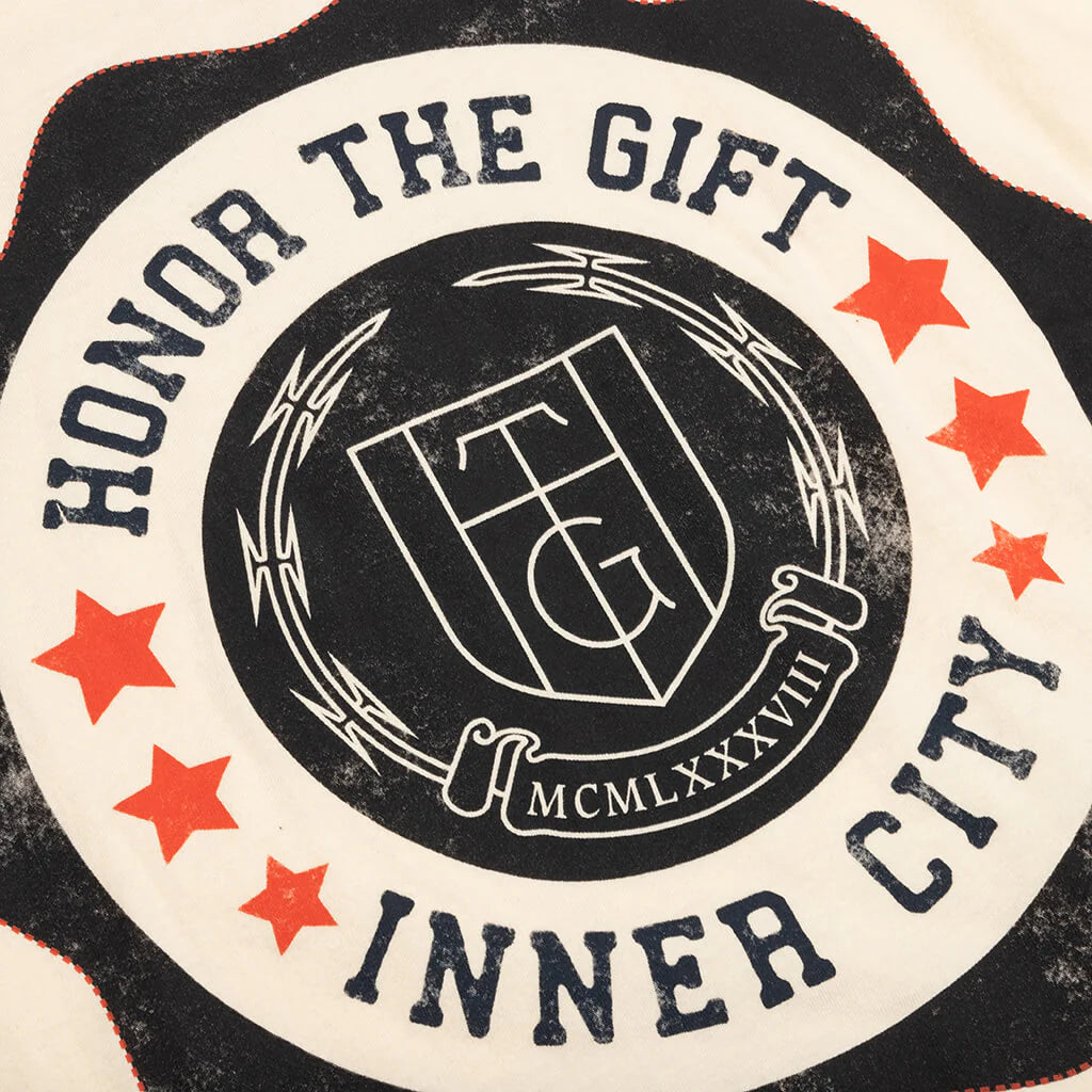 HTG Seal Logo L S Tee Bone