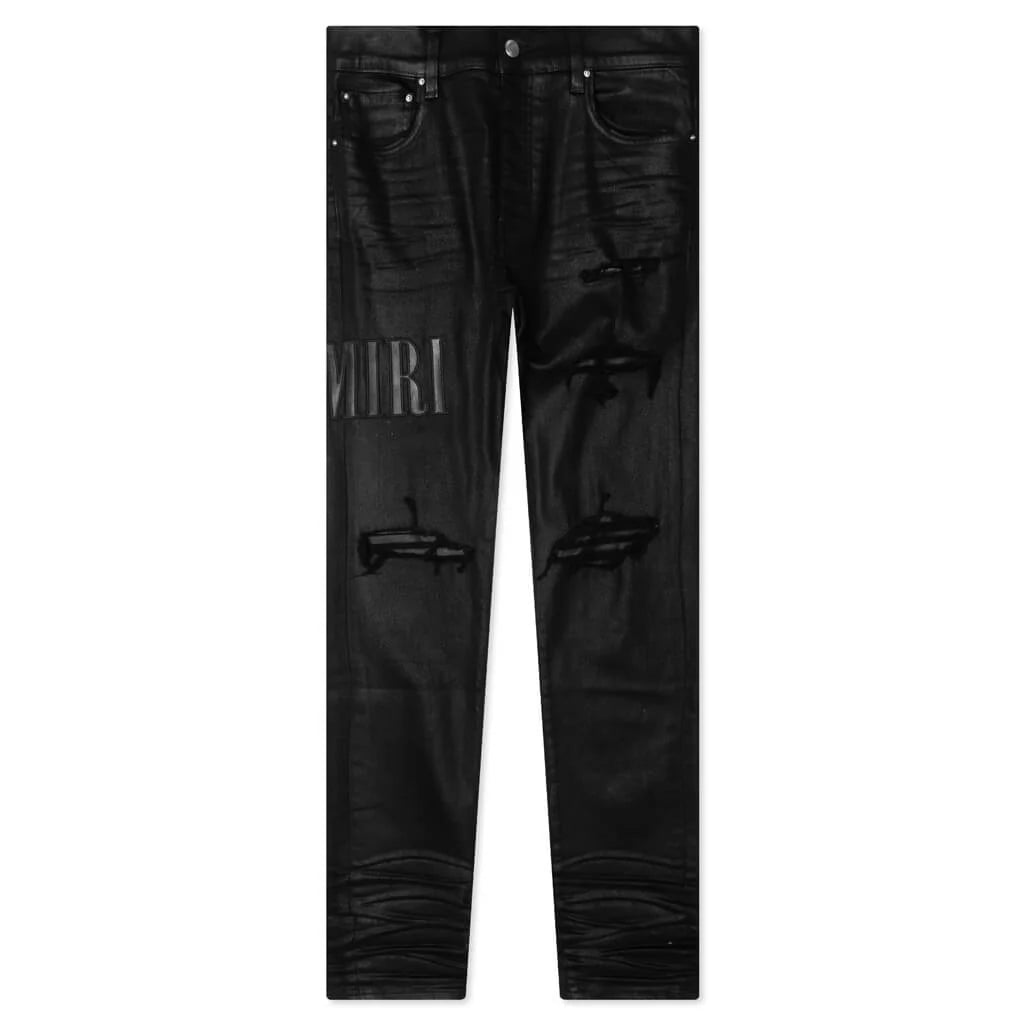Wax Logo Jean Black