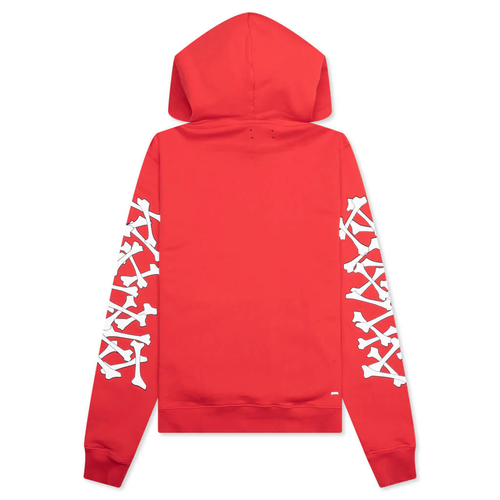 Bones Stacked Hoodie Red
