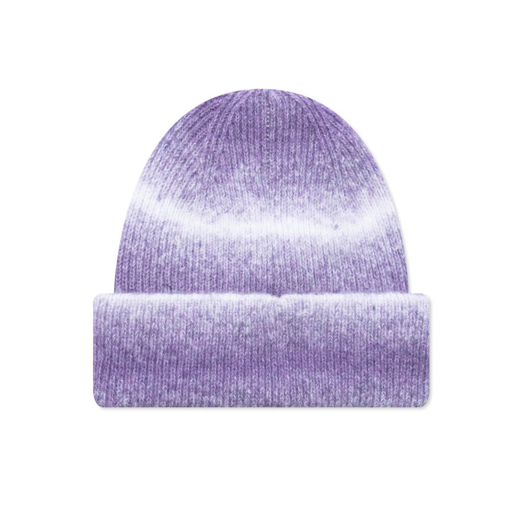 Cuff Basic Striped Beanie Purple