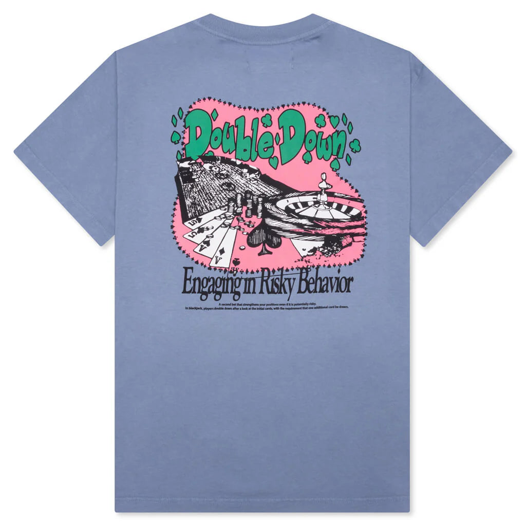 Risky Behavior Tee Blue Granite