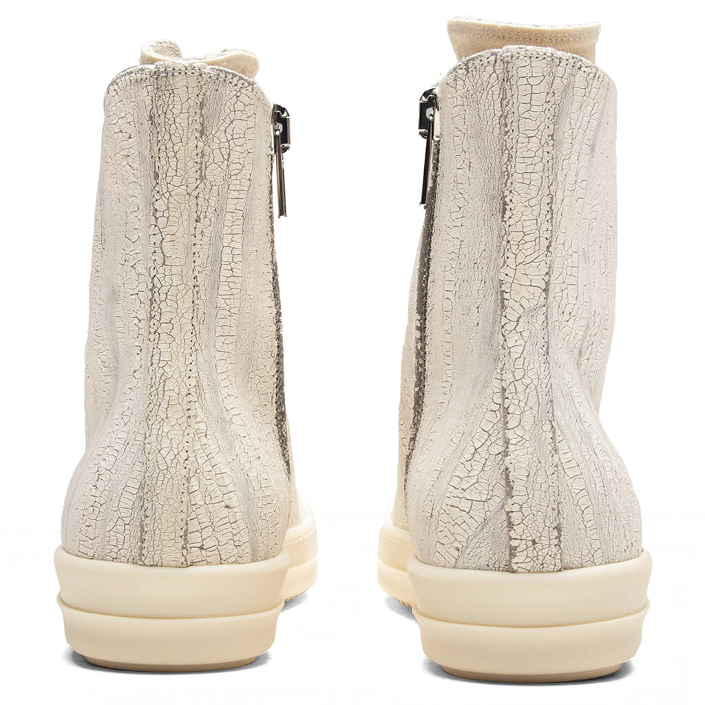 Denim Sneaks Milk White