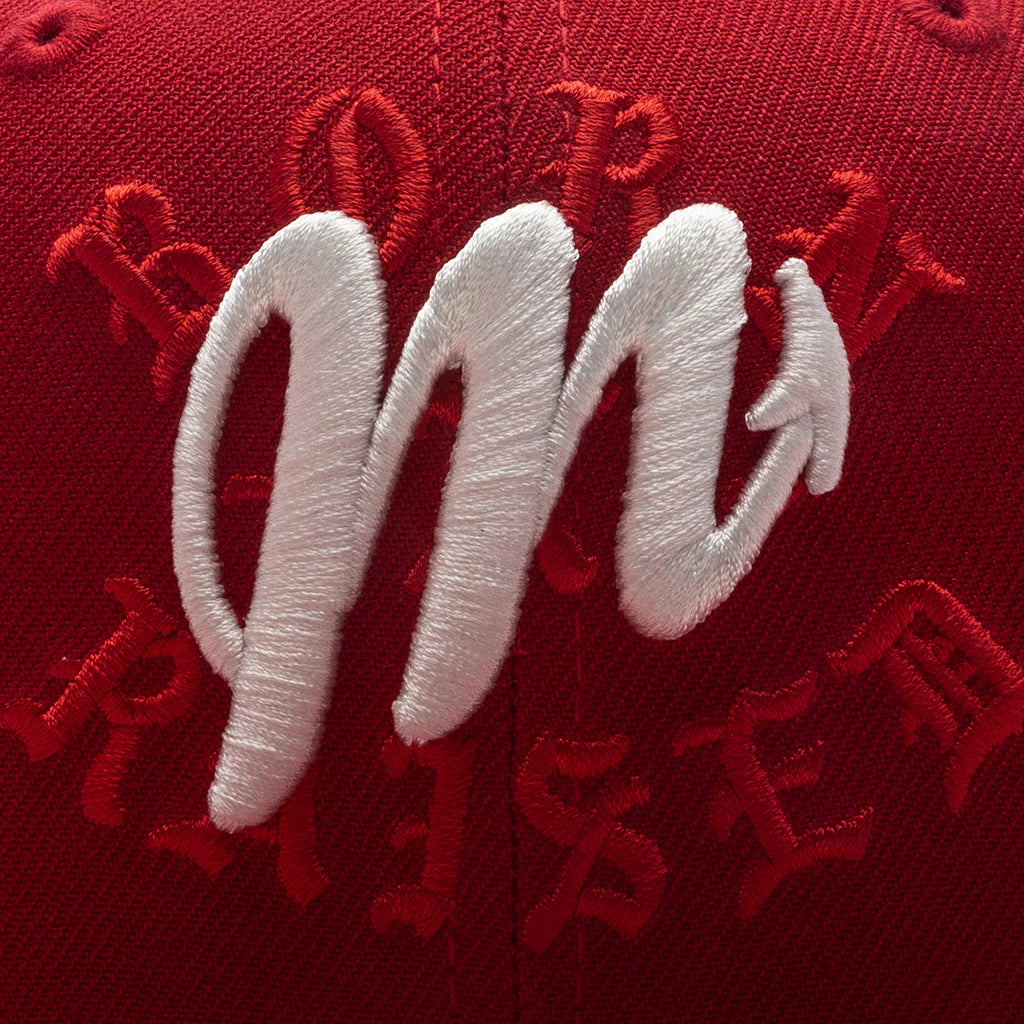 New Era x Born x Raised 59FIFTY LMB Diablos Rojos del México Layered Logo Scarlet