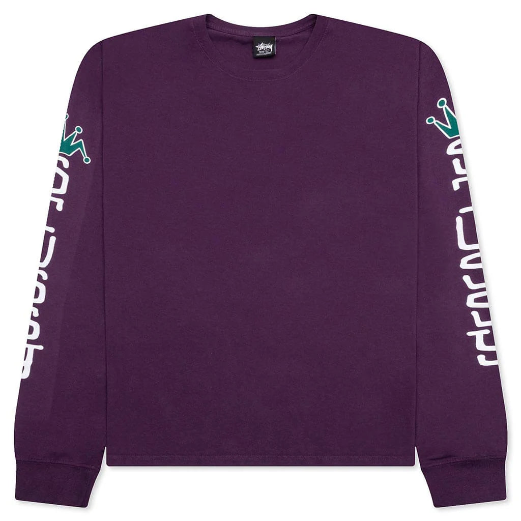 Jumbo Pigment Dyed L S Tee Purple