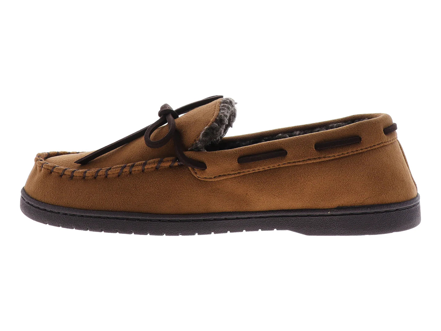 Pantuflas Dearfoams Toby Micosuede Chestnut para Hombre