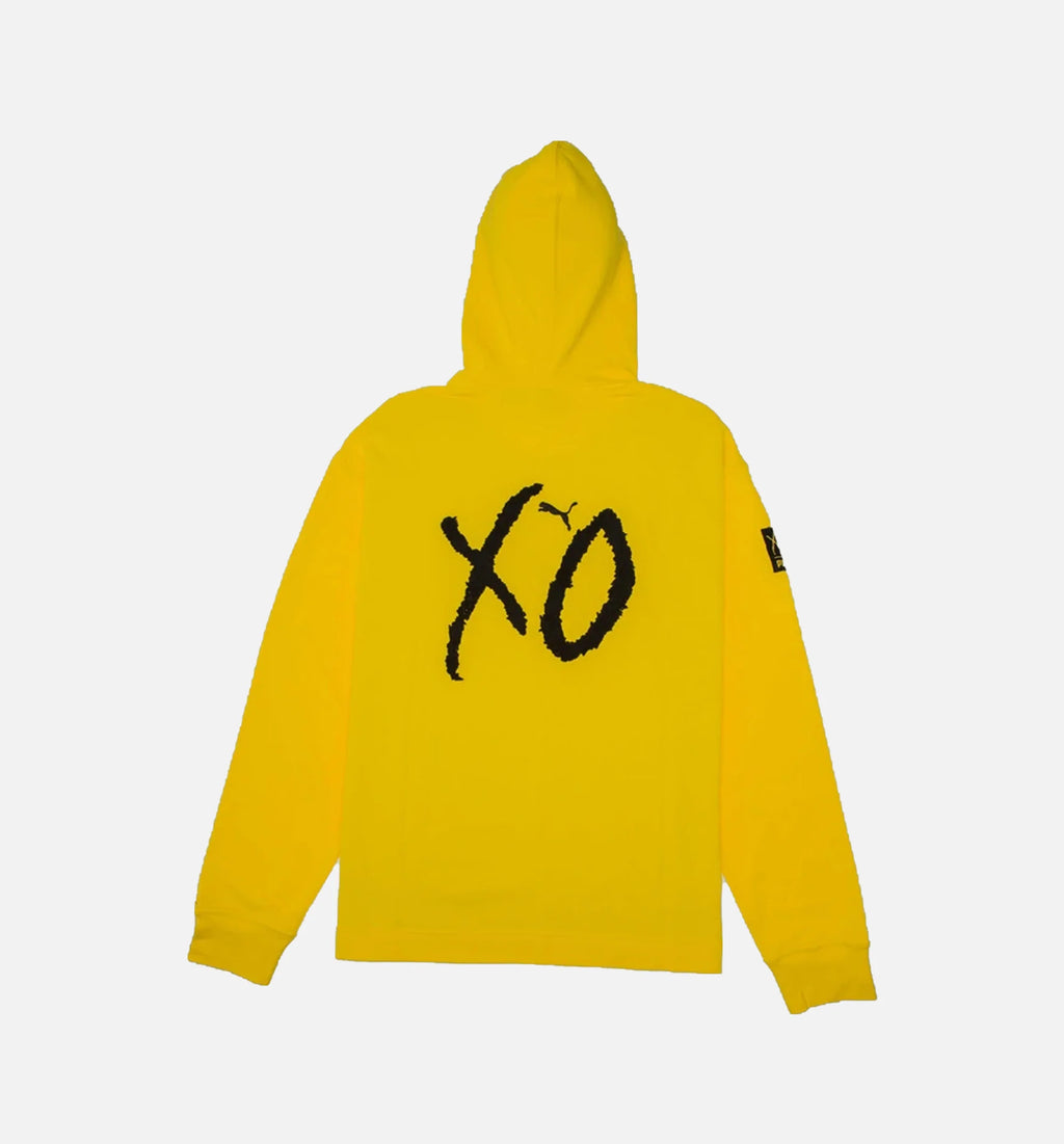 The Weeknd Collection Xo Mens Oversized Hoodie Yellow Black