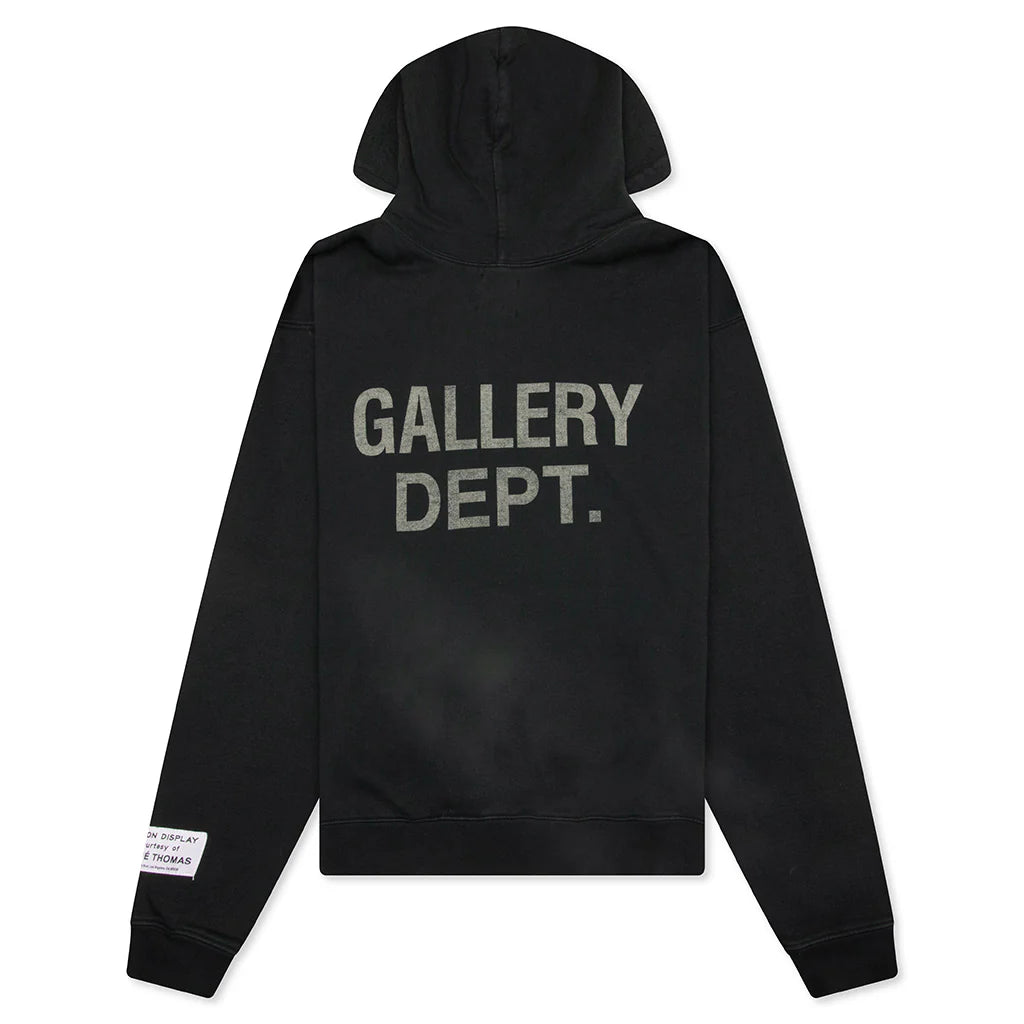 90s GD Logo Hoodie Vintage Black