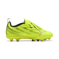 PUMA Ultra 6 Play V FG AG RB Firm Multi Ground Youth Soccer Cleats Yellow Black Red