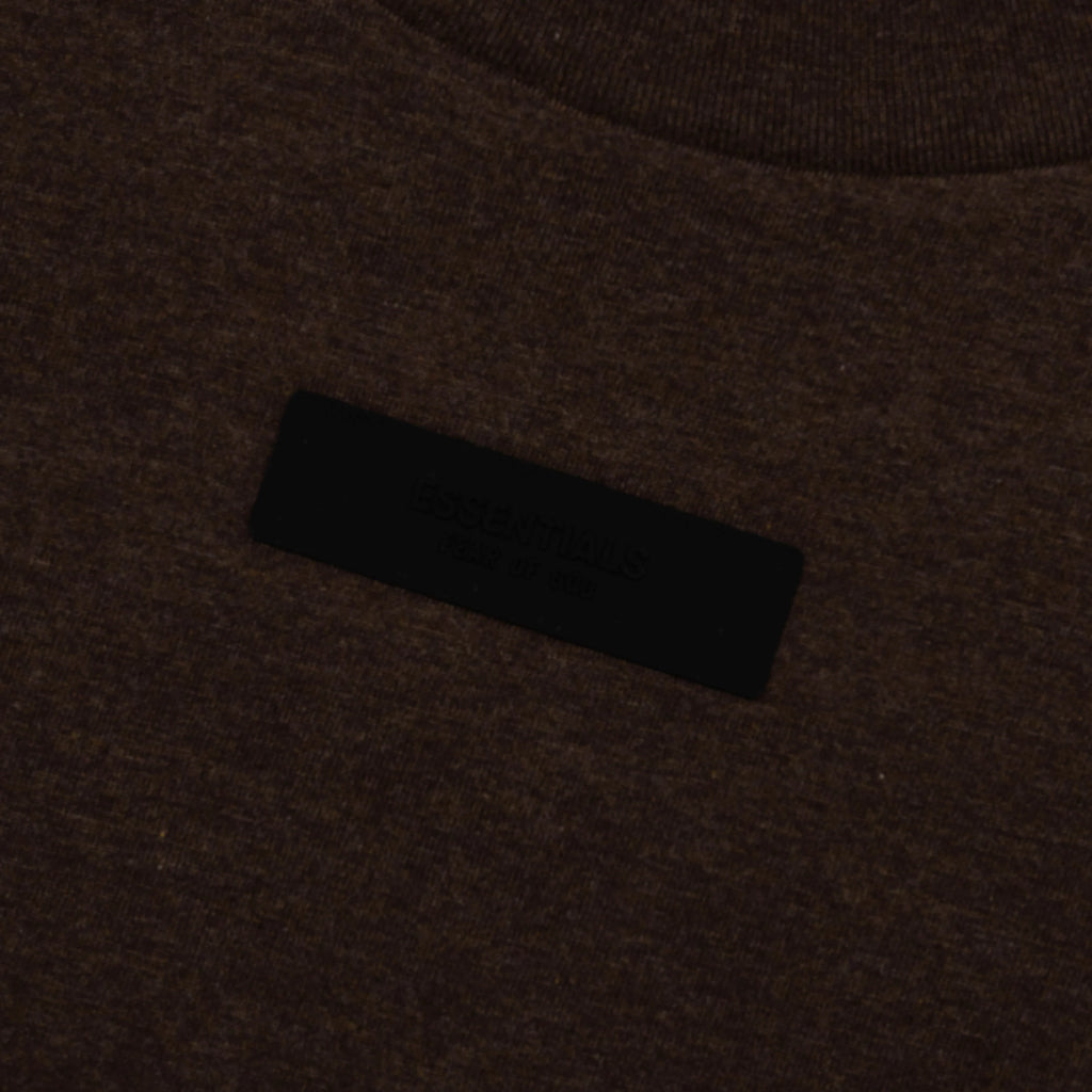 Essentials L S Tee Heather Wood