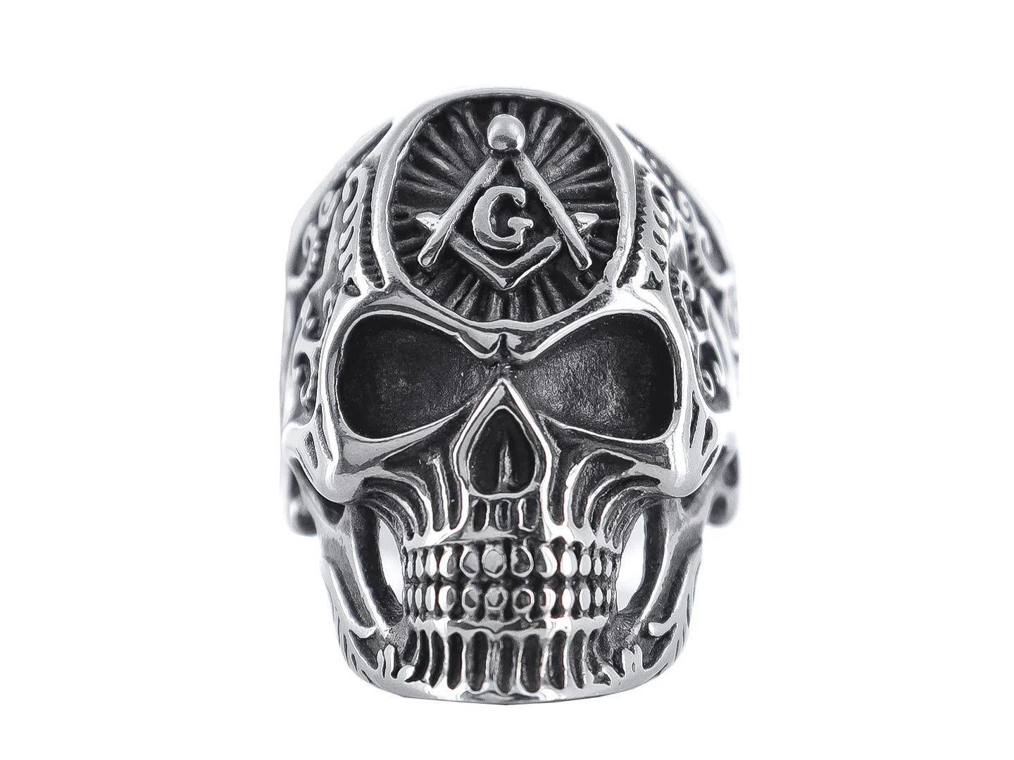 Anillo Roze Calavera Color Plata Unisex