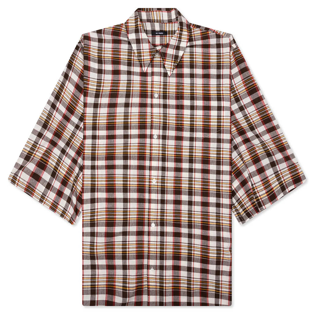 Hacienda S S Shirt Brown Check
