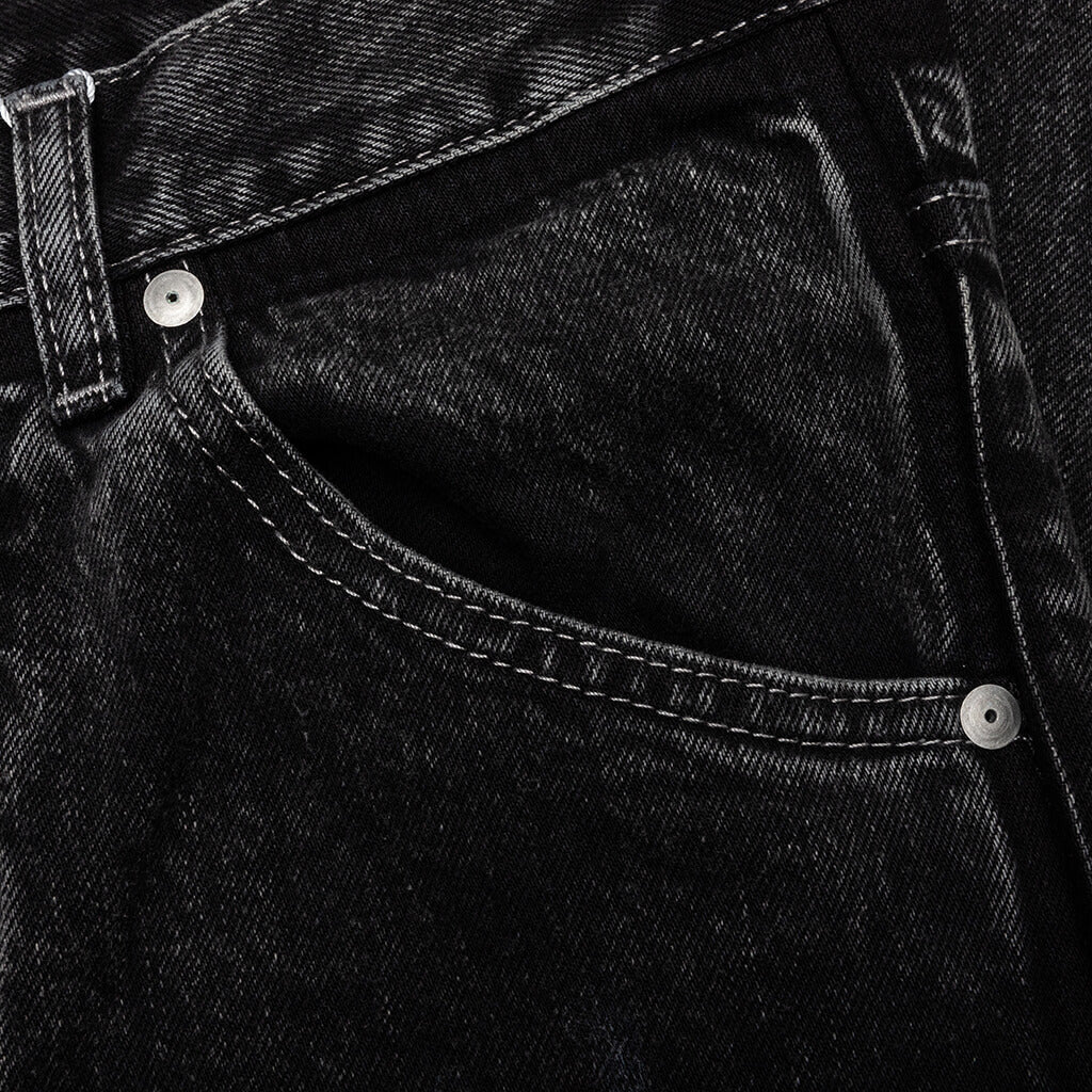 Pants 5 Pockets Washed Black