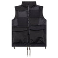 Faux Suede Mix Vest Black