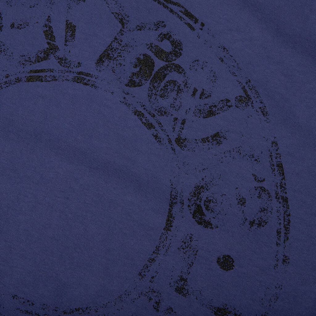 Skulls Pigment Dyed Tee Indigo
