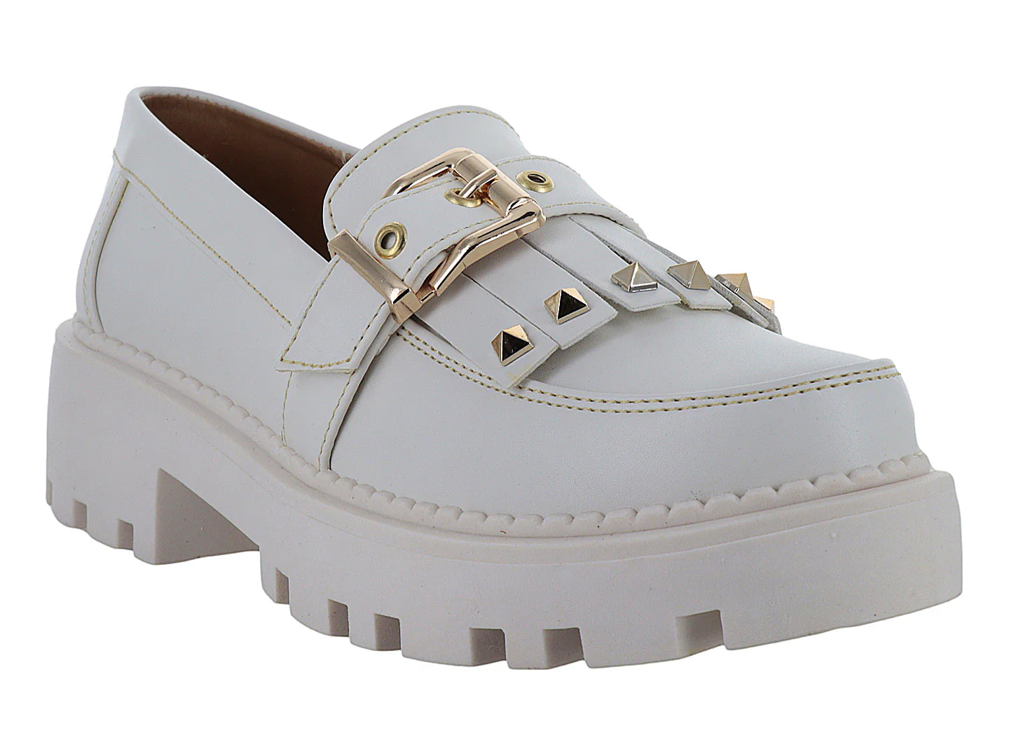Zapatos Mocasines MeliAna Color Latte para Mujer