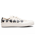 Converse x Comme Des Garcons PLAY All Star Chuck 70 Ox Multi Heart Milk Black