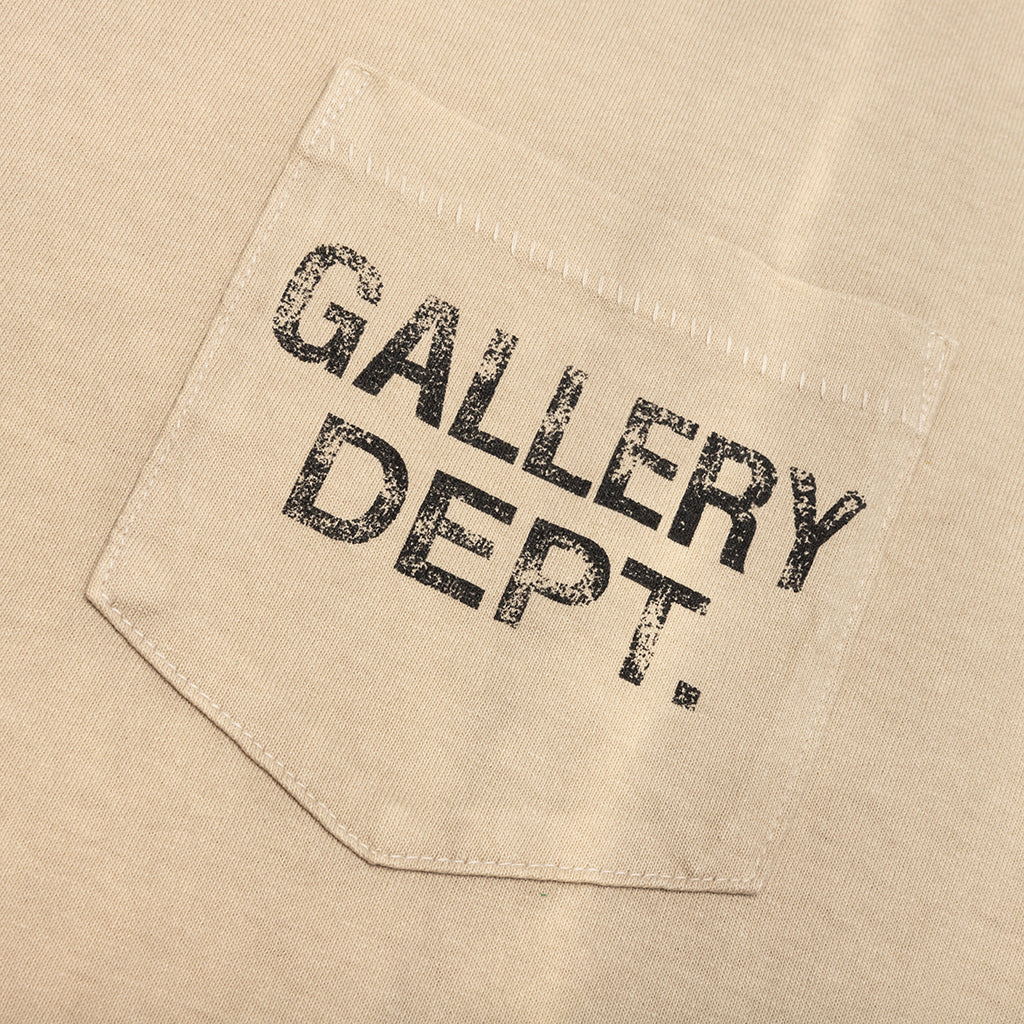 Vintage Logo Painted Tee Taupe