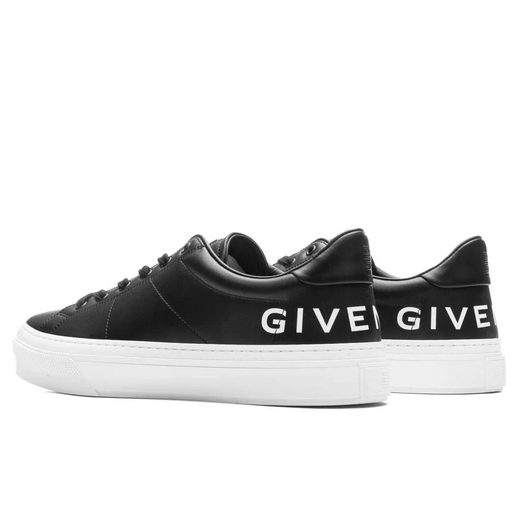 City Sport Lace Up Sneaker Black White