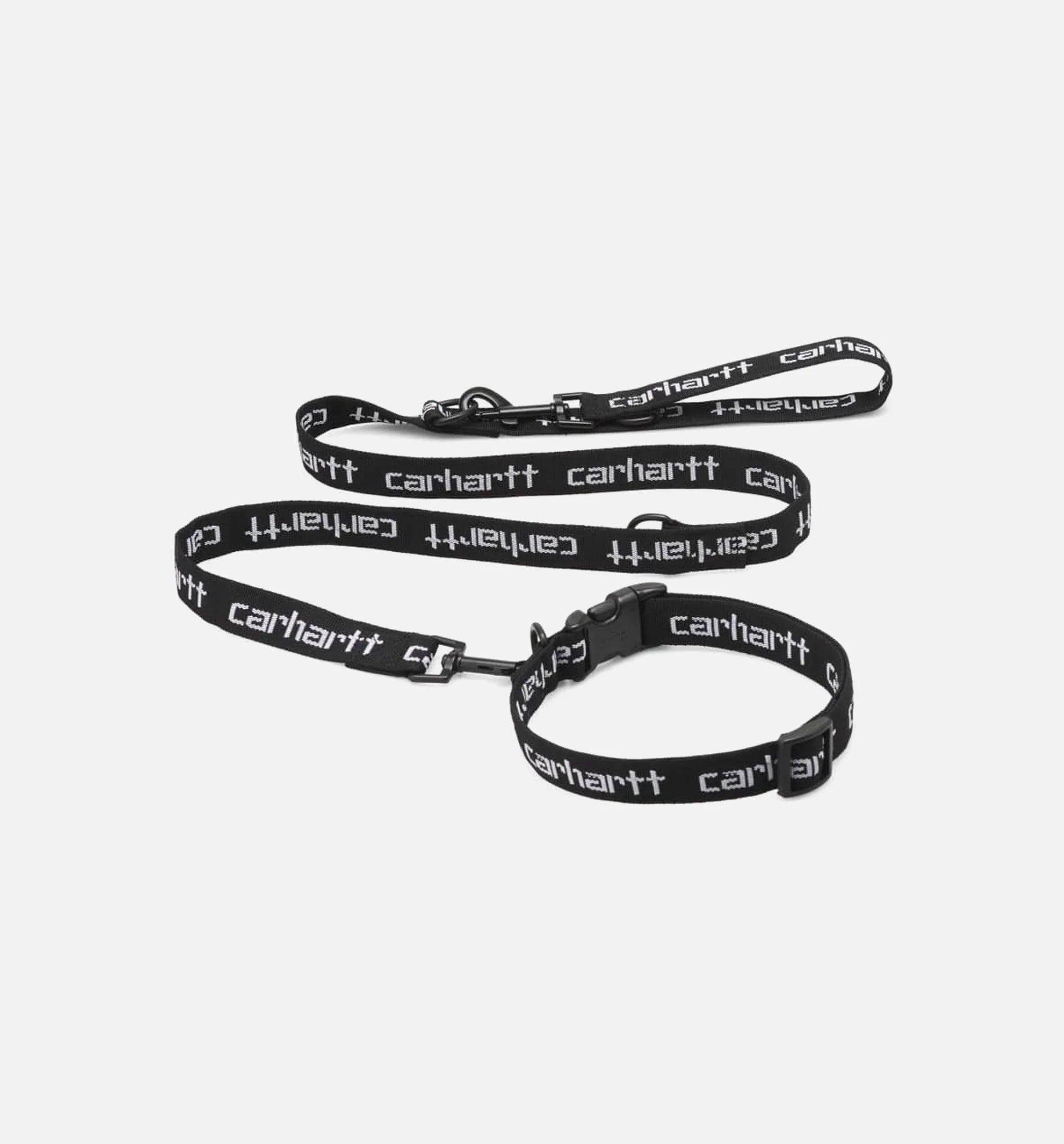 Script Dog Leash Collar Black