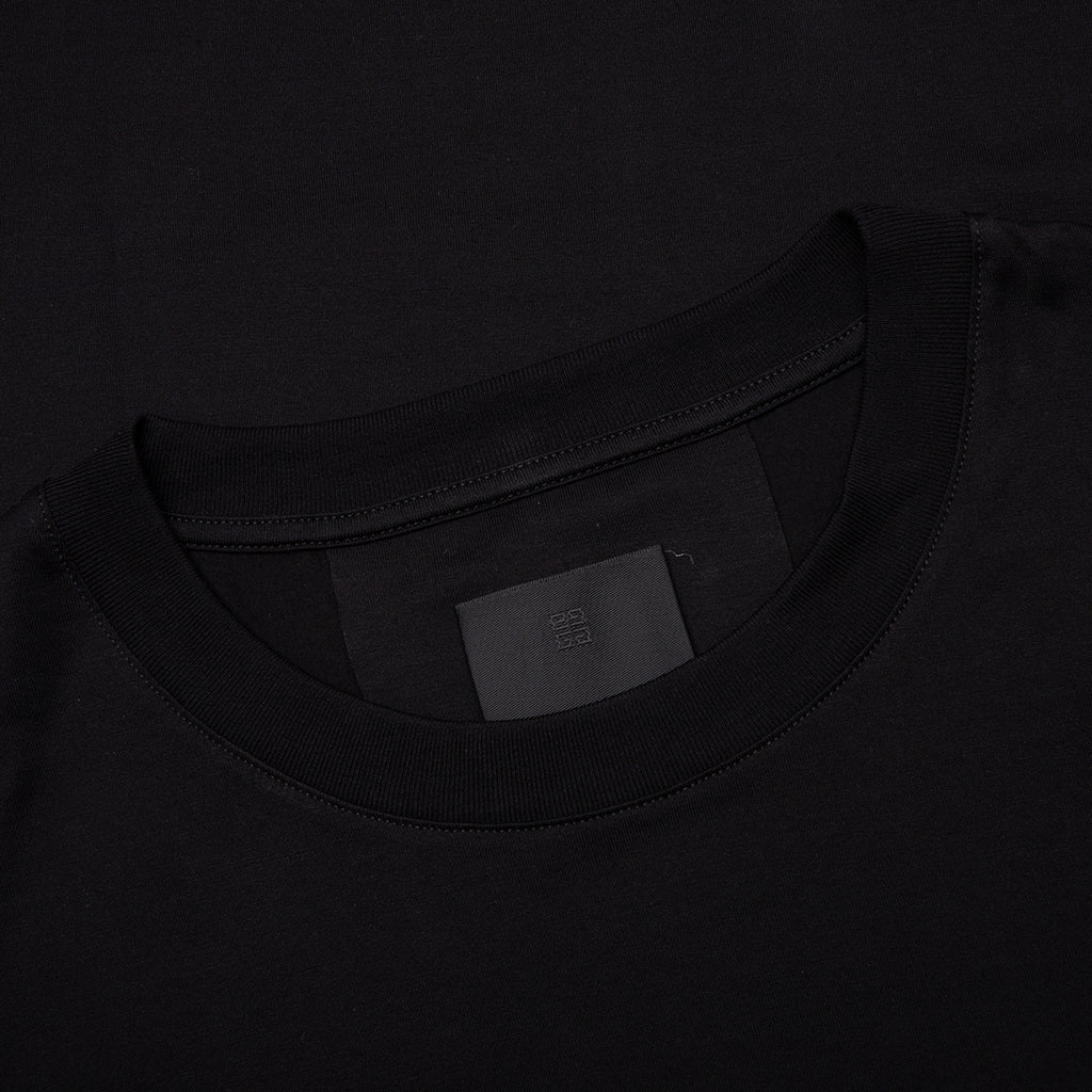 Embroidered Floral Logo Standard Black