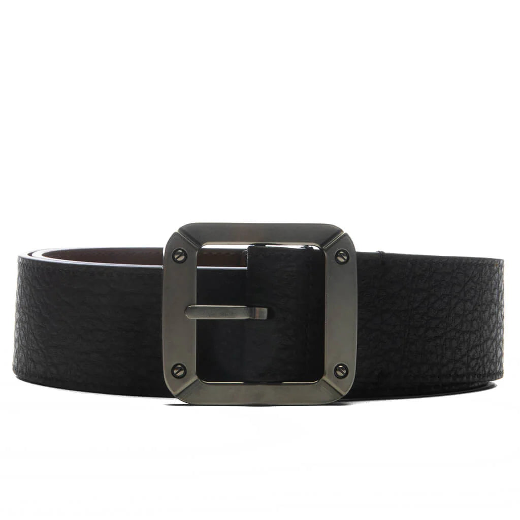 Reversible Leather Belt Black Brown