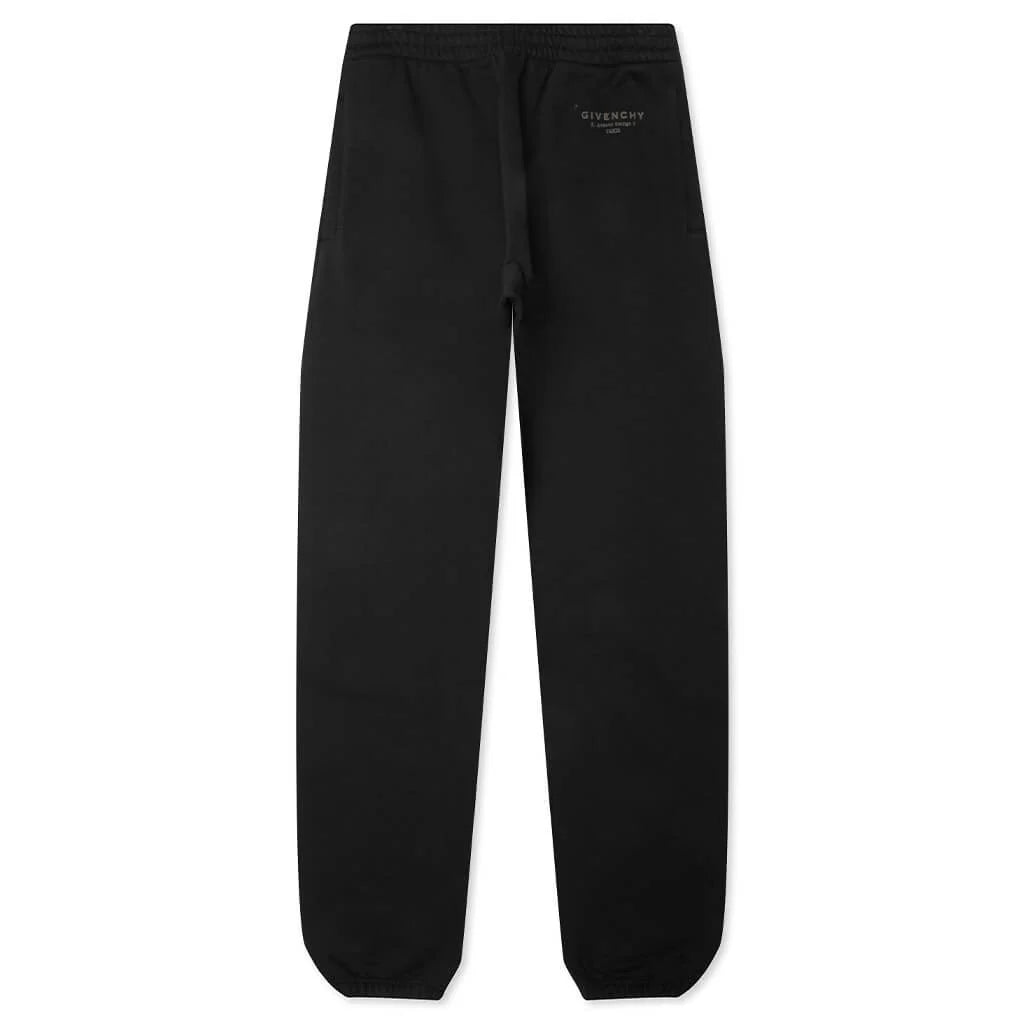 Logo Printed Track Pants Black