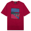 Beach Parking T Shirt Raspberry
