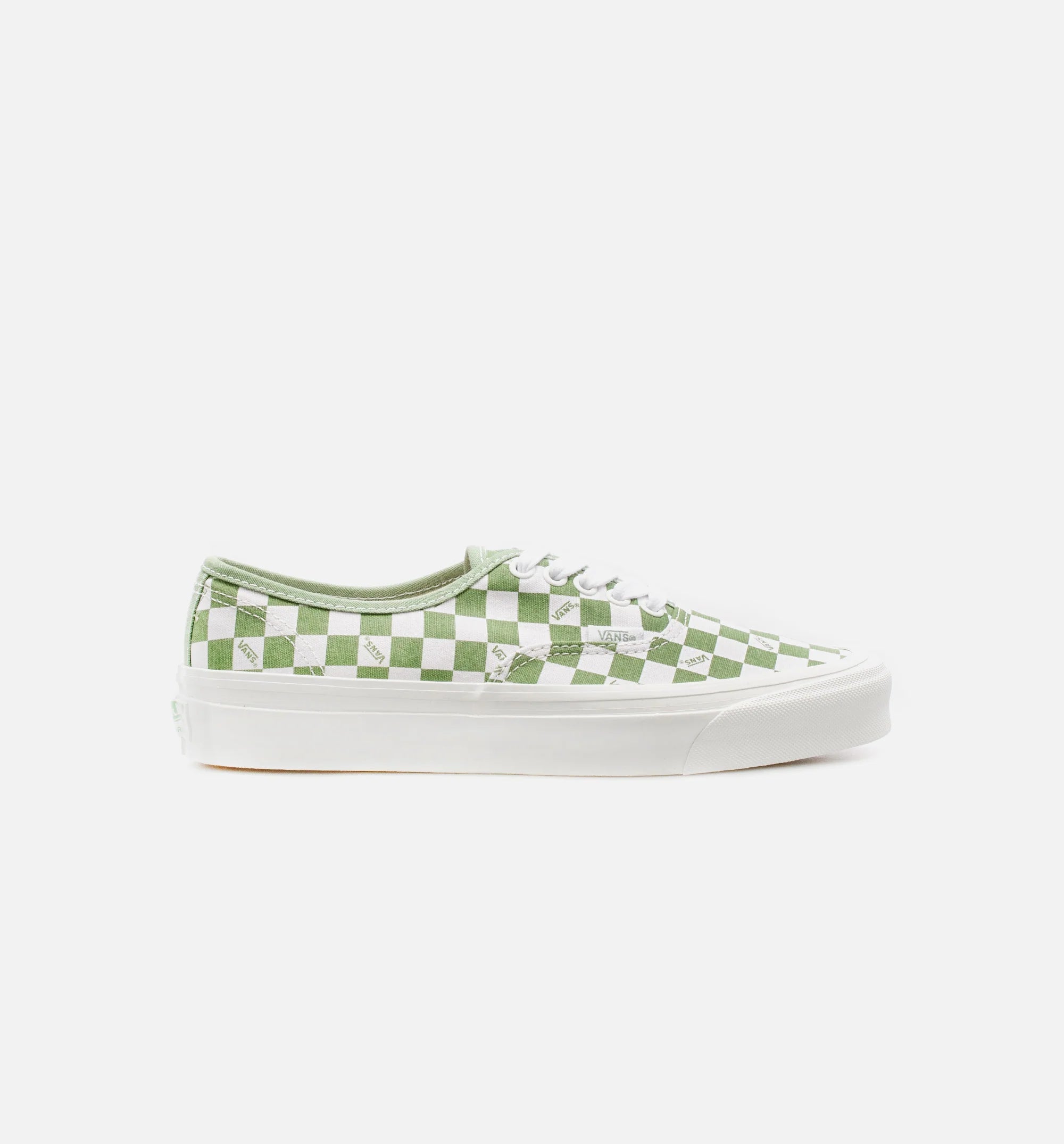 Authentic LX Checkerboard Mens Skate Shoe Green White
