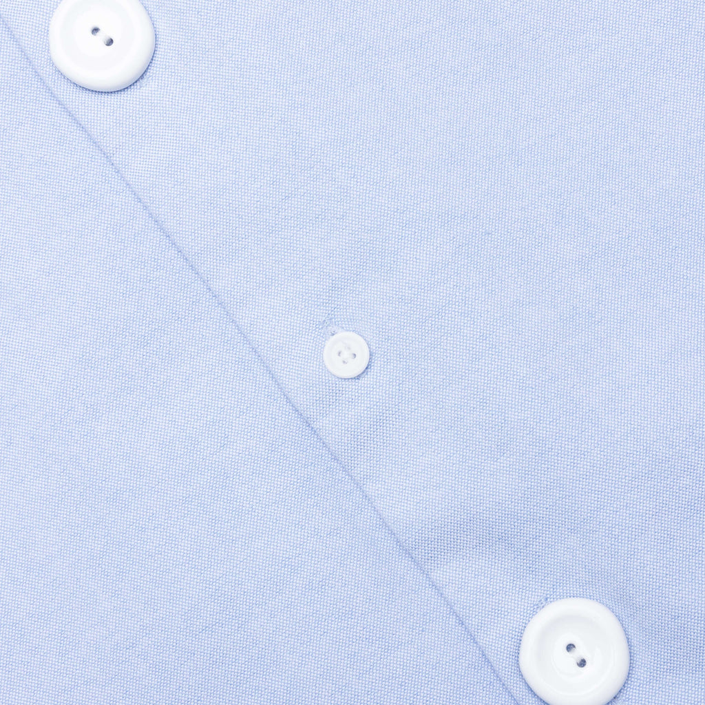 Enamel Button Oversized Shirt Light Blue