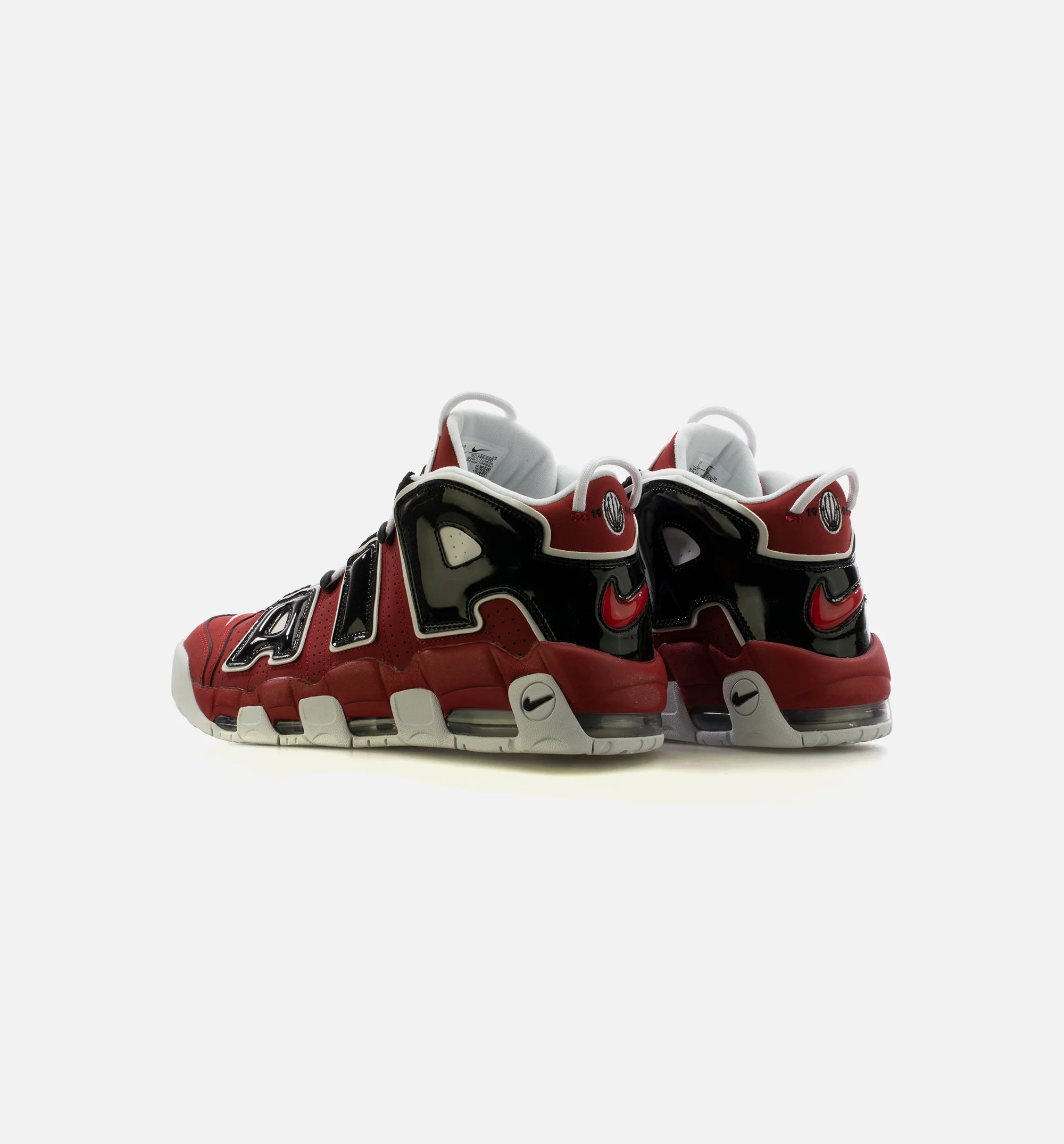 Air More Uptempo Bulls Mens Lifestyle Shoe Red Black