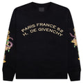 Fleece Sweatshirt with Chandelier and Snake Black