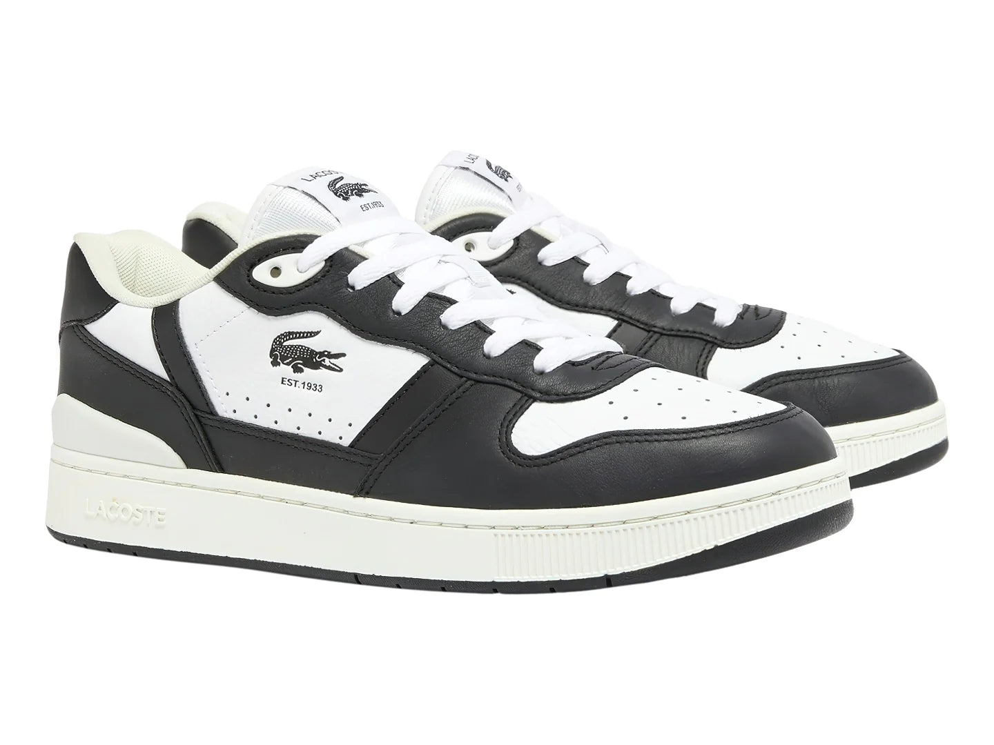 Tenis Lacoste T Clip Set Blanco y Negro para Hombre