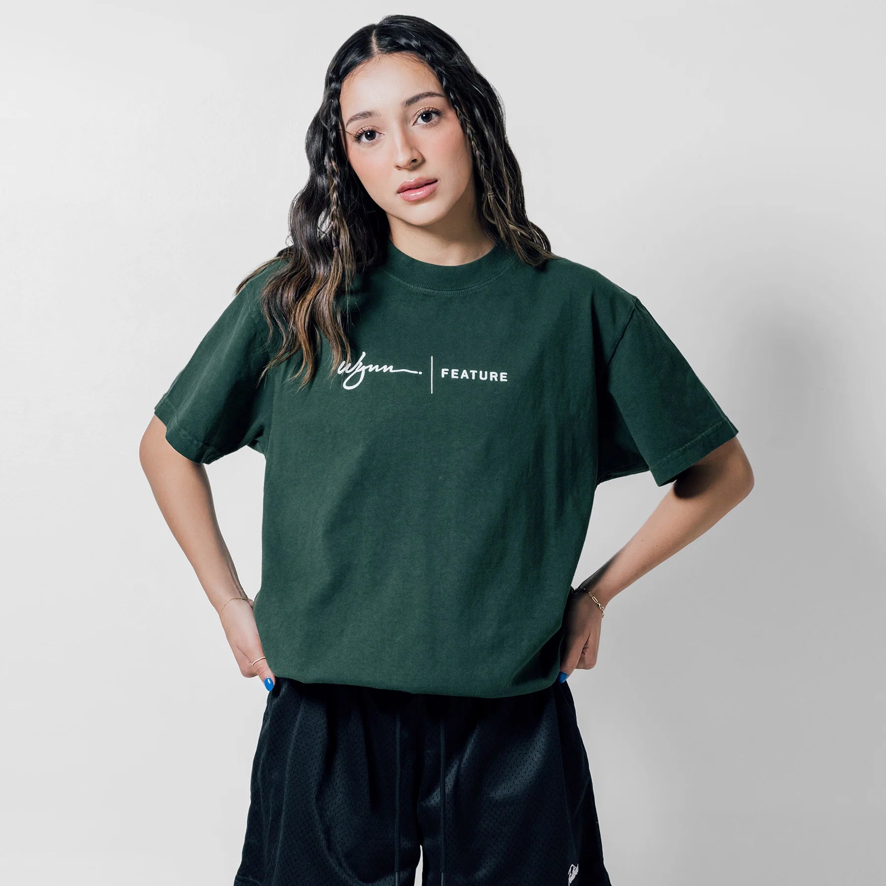 Feature x Wynn Logo Lock Up Tee Black