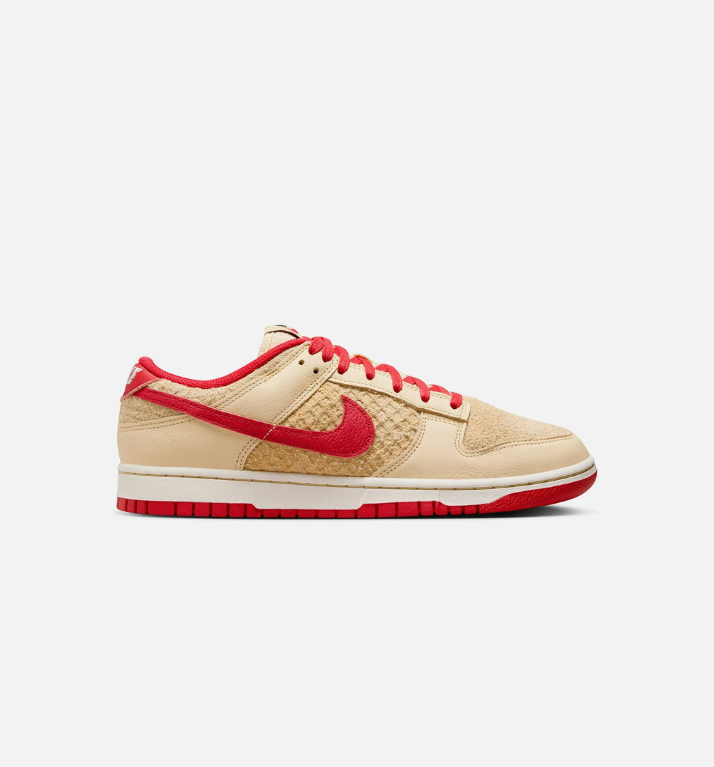 Dunk Low Retro SE Strawberry Waffle Mens Lifestyle Shoe Pale Vanilla University Red Sail Wheat